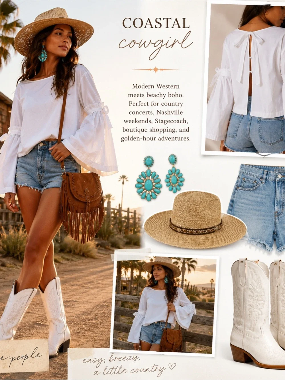 Free People So Obviously Yours Bell Sleeve Top White Tie Back Cotton Small Boho